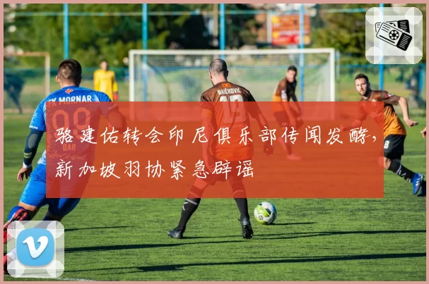 骆建佑转会印尼俱乐部传闻发酵，新加坡羽协紧急辟谣